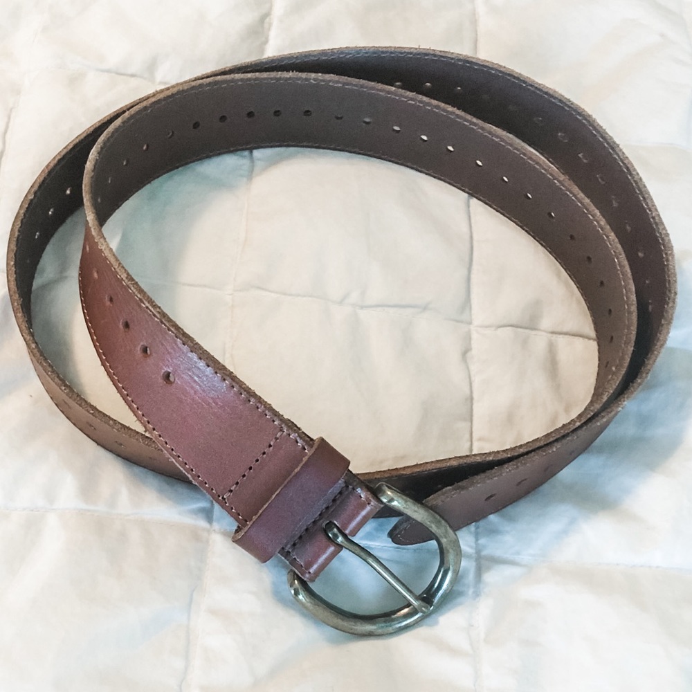 Brown Genuine 100% Leather Belt